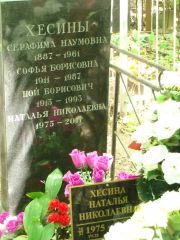 Хесина Серафима Наумовна, Москва, Востряковское кладбище