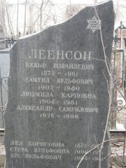Леенсон Вульф Израйлевич, Москва, Востряковское кладбище