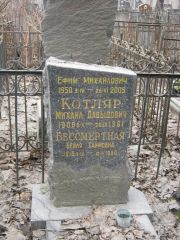 Котляр Михаил Давыдович, Москва, Востряковское кладбище