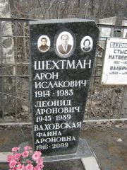 Шехман Арон Исаакович, Москва, Востряковское кладбище