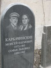 Карбачинский Моисей Наумович, Москва, Востряковское кладбище
