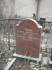 Зарон Павел Миронович, Москва, Востряковское кладбище