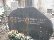 Миренбург Мария Даниловна, Москва, Востряковское кладбище