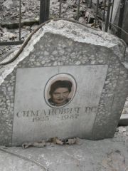 Симонович Р. С., Москва, Востряковское кладбище
