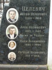 Целевич Иосиф Борохович, Москва, Востряковское кладбище