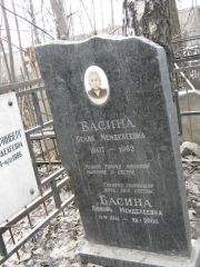 Басина Бейла Менделеевна, Москва, Востряковское кладбище