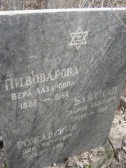 Пивоварова Вера Лазаревна, Москва, Востряковское кладбище