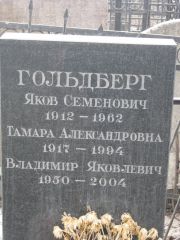 Гольдберг Яков Семенович, Москва, Востряковское кладбище
