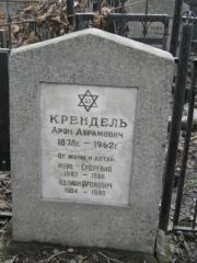 Крендель Арон Абрамович, Москва, Востряковское кладбище