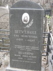Штутланд Ева Моисеевна, Москва, Востряковское кладбище