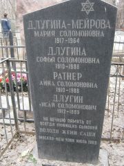 Ратнер Анна Соломоновна, Москва, Востряковское кладбище