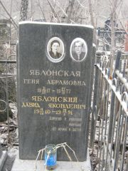 Яблонский Давид Яковлевич, Москва, Востряковское кладбище