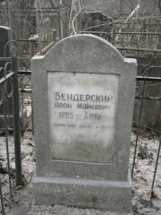 Бендерский Арон Маркович, Москва, Востряковское кладбище