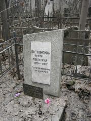 Плотинская Эстер Моисеевна, Москва, Востряковское кладбище