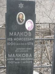 Малкова Анна Михайловна, Москва, Востряковское кладбище