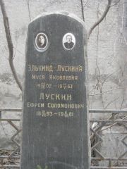 Лускин Ефрем Соломонович, Москва, Востряковское кладбище