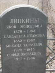 Липкин Яков Моисеевич, Москва, Востряковское кладбище