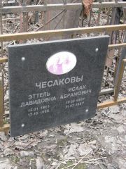 Чесаков Исаак Абрамович, Москва, Востряковское кладбище