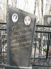 Гольдман Рашель Исааковна, Москва, Востряковское кладбище