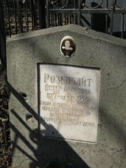 Розенблит Эстер Ароновна, Москва, Востряковское кладбище