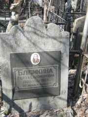 Блюмкина Берта Соломоновна, Москва, Востряковское кладбище