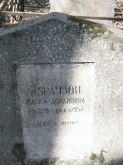 Абрамзон Малка Абрамовна, Москва, Востряковское кладбище