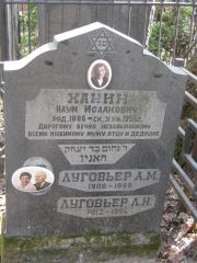 Ханин Наум Исаакович, Москва, Востряковское кладбище