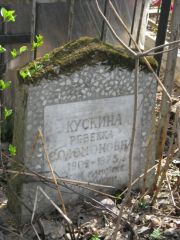 Кускина Ревекка Соломоновна, Москва, Востряковское кладбище