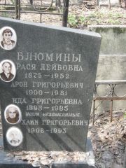 Блюмина Рася Лейбовна, Москва, Востряковское кладбище