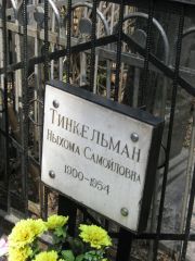 Тинкельман Ныхома Самойловна, Москва, Востряковское кладбище