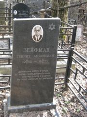 Зейфман Генрих Абрамович, Москва, Востряковское кладбище