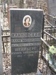 Клиновская Клара Михайловна, Москва, Востряковское кладбище