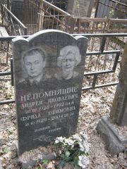 Непомнящий Андрей Яковлевич, Москва, Востряковское кладбище