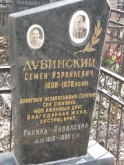 Дубинский Семен Израйлевич, Москва, Востряковское кладбище