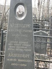 Айзенберг Дора Григорьевна, Москва, Востряковское кладбище