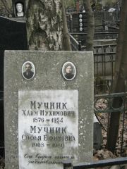 Мучник Хаим Нухимович, Москва, Востряковское кладбище