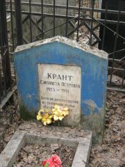 Крант Елизавета Петровна, Москва, Востряковское кладбище