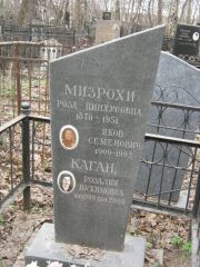 Мизрохи Роза Пинхусовна, Москва, Востряковское кладбище