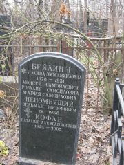 Непомнящий Зельман Иосифович, Москва, Востряковское кладбище
