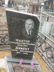 Фактор Сарра Анисимовна, Москва, Востряковское кладбище