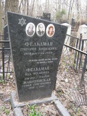 Фельдман Григорий Яковлевич, Москва, Востряковское кладбище