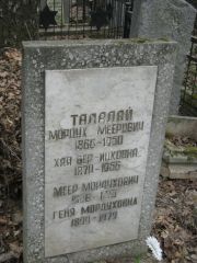 Талалай Мордух Меерович, Москва, Востряковское кладбище