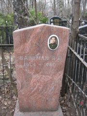 Вайнман Я. Б., Москва, Востряковское кладбище