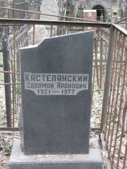 Кастелянский Соломон Аронович, Москва, Востряковское кладбище