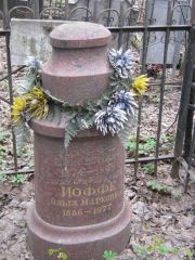 Иоффе Борис Нотович, Москва, Востряковское кладбище