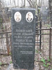 Лозинский Герш Лейбович, Москва, Востряковское кладбище