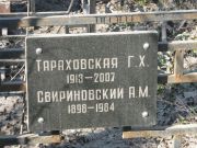 Тараховская Г. Х., Москва, Востряковское кладбище