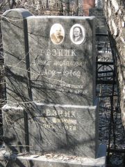 Резник Лея Шлемовна, Москва, Востряковское кладбище