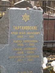 Тартаковский Арон Шая-Шамович, Москва, Востряковское кладбище
