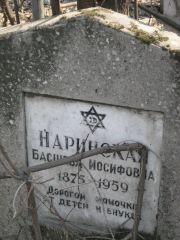 Наринская Басшева Иосифовна, Москва, Востряковское кладбище
